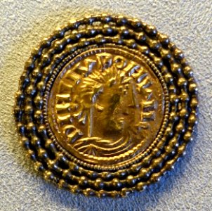 Counterfeit after Louis the Pious solidus, 9th century AD - Bode-Museum - DSC02662
