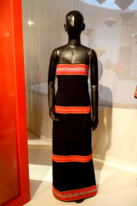 Costume, Gie-Trieng, Quang Nam, 2000, cotton with industrial dyes - Vietnamese Women's Museum - Hanoi, Vietnam - DSC04081