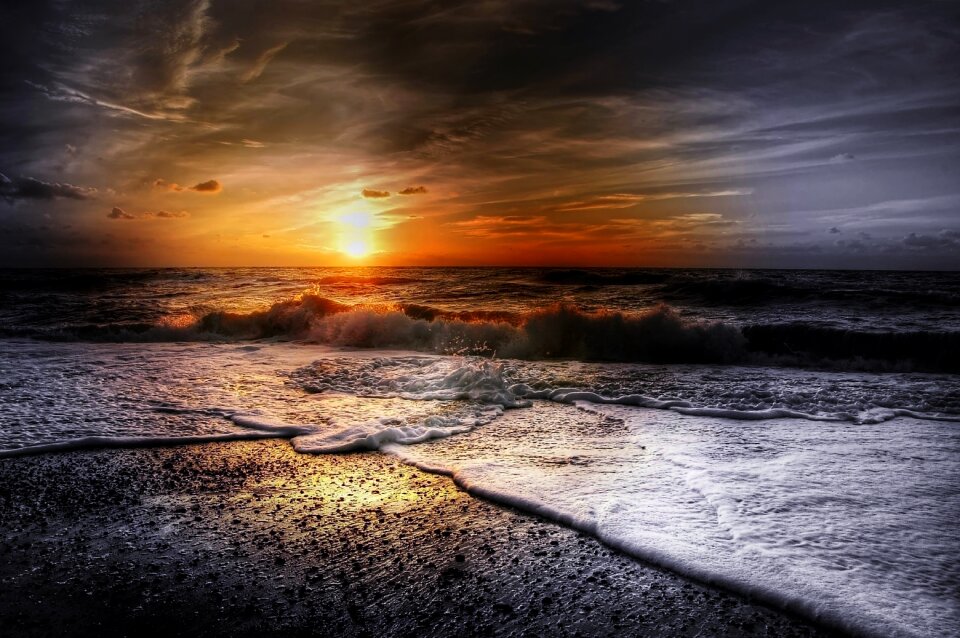 Nature landscape sunset