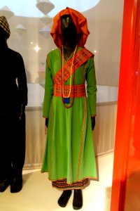 Costume, Cham, Ninh Thuan, 1994, silk - Vietnamese Women's Museum - Hanoi, Vietnam - DSC04100