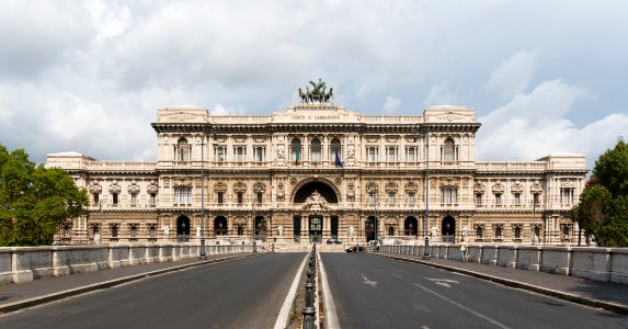 Courthouse facade, Rome, Italy