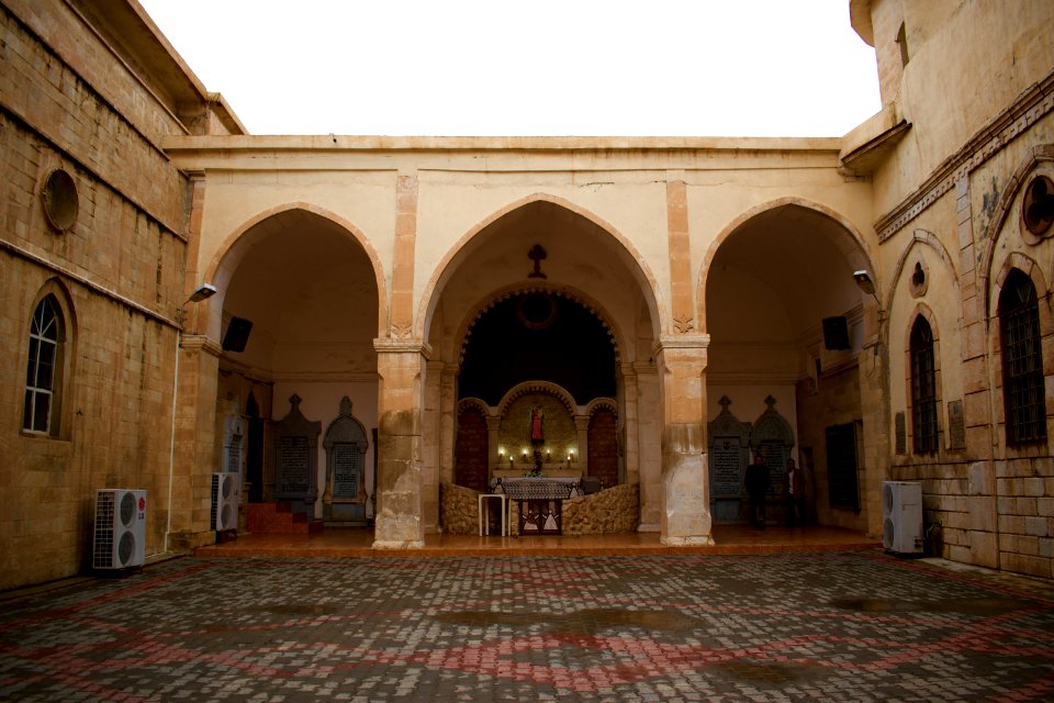 Courtyard of the Church of Saint George in alQosh 09