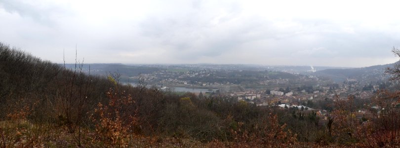Couzon-au-Mont-d'Or - La Vénagère - Madone de Couzon - Panorama sur la vallée de Saône