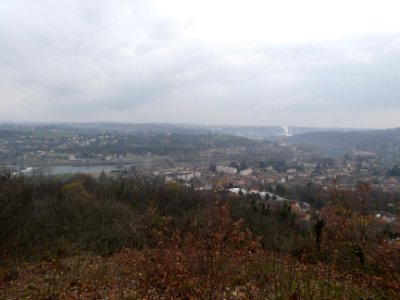 Couzon-au-Mont-d'Or - La Vénagère - Madone de Couzon - Vue sur la vallée de Saône