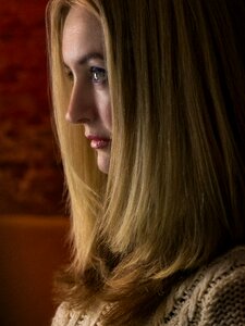 Portrait of a girl person view