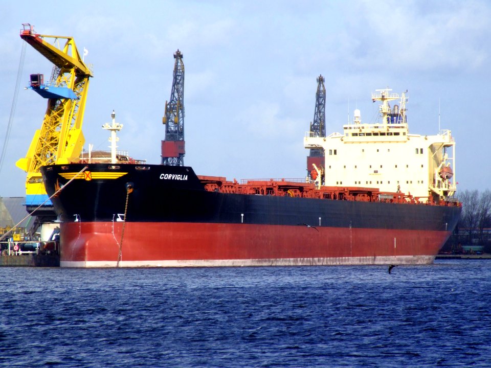 Corviglia - IMO 9176747 - Callsign HBDE p5 at Port of Amsterdam, Holland 10-Mar-2007
