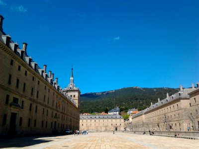 Courtyard before the Escorial Monastery