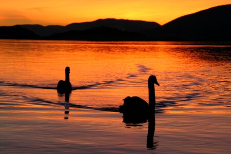 Mood abendstimmung lake