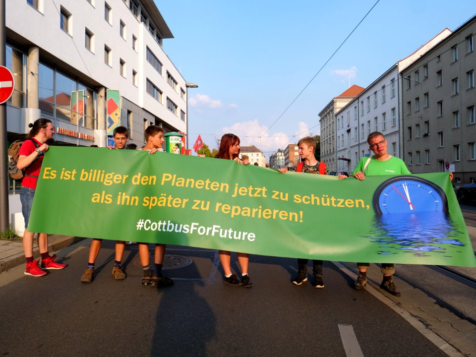 CottbusForFuture demonstration 30-08-2019 09