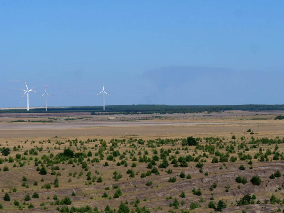 Cottbuser Ostsee from Aussichtsturm Merzdorf in july 2019 04