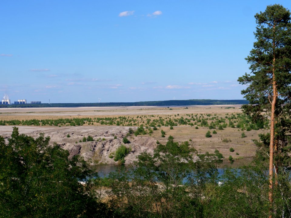 Cottbuser Ostsee from Aussichtsturm Merzdorf in july 2019 01