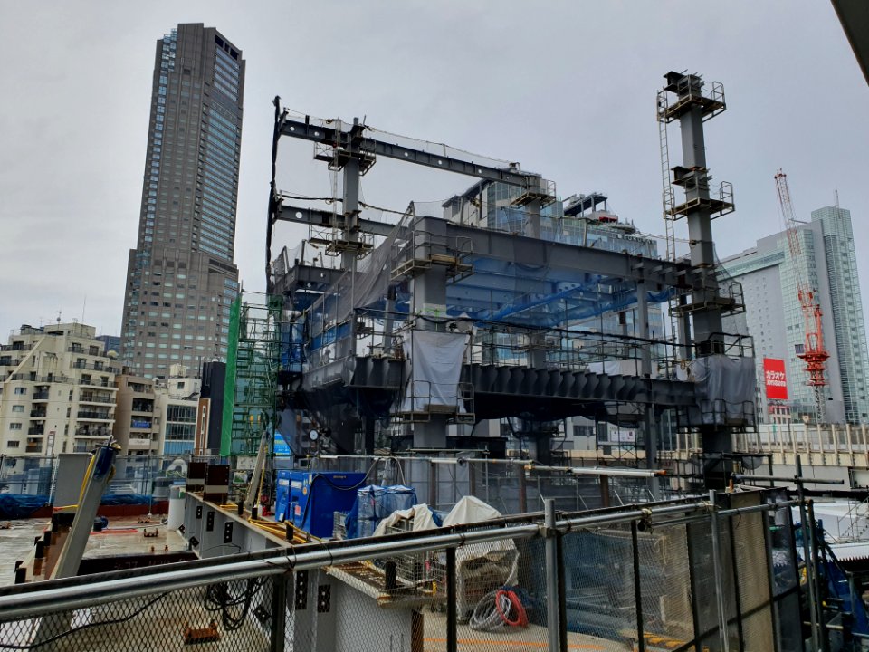 Construction at Shibuya station 2