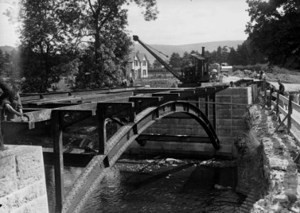 Construction of the new Irfon bridge (1293423)
