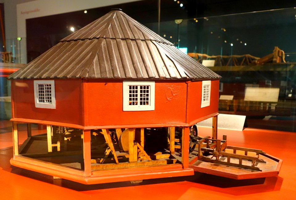 Construction model for Navy Yard slipway shed, c. 1781 - Marinmuseum, Karlskrona, Sweden - DSC08798