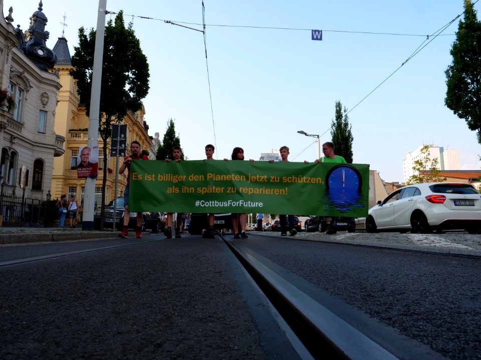 CottbusForFuture demonstration 30-08-2019 17