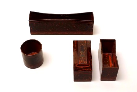 Container set, China, West Han dynasty, 207 BC to 9 AD, lacquered fabric - Linden-Museum - Stuttgart, Germany - DSC03548
