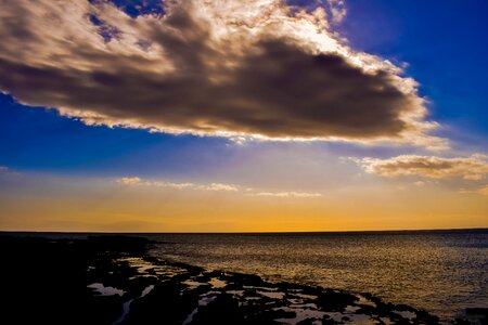 Afternoon coast scenery photo