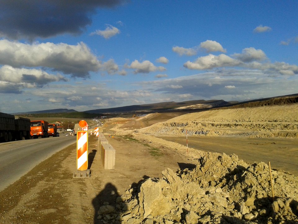 Construction section Bakhchisaray - Sevastyanovka, 2018. 06