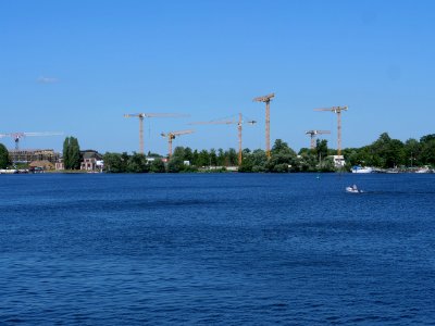 Construction site Daumstraße from other side of the Havel 201-06-27 03 photo