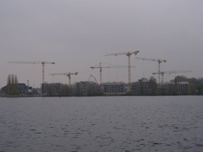 Construction site Daumstraße from other side of the Havel on 2019-11-21 05 photo