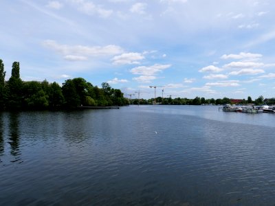 Construction site Daumstraße from other side of the Havel 2019-07-04 04 photo