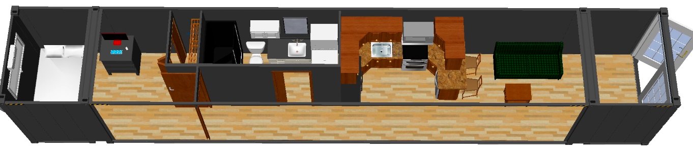 Container housing