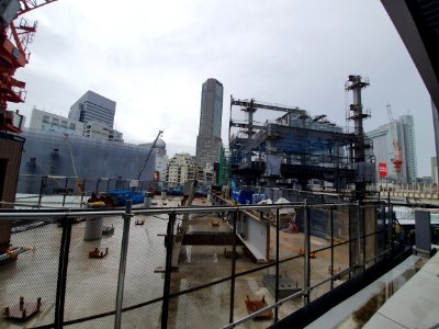 Construction at Shibuya station