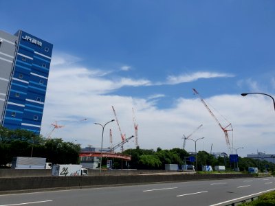 Construction near 東京レールゲートWEST