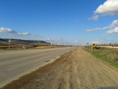 Construction section Bakhchisaray - Sevastyanovka, 2018. 03