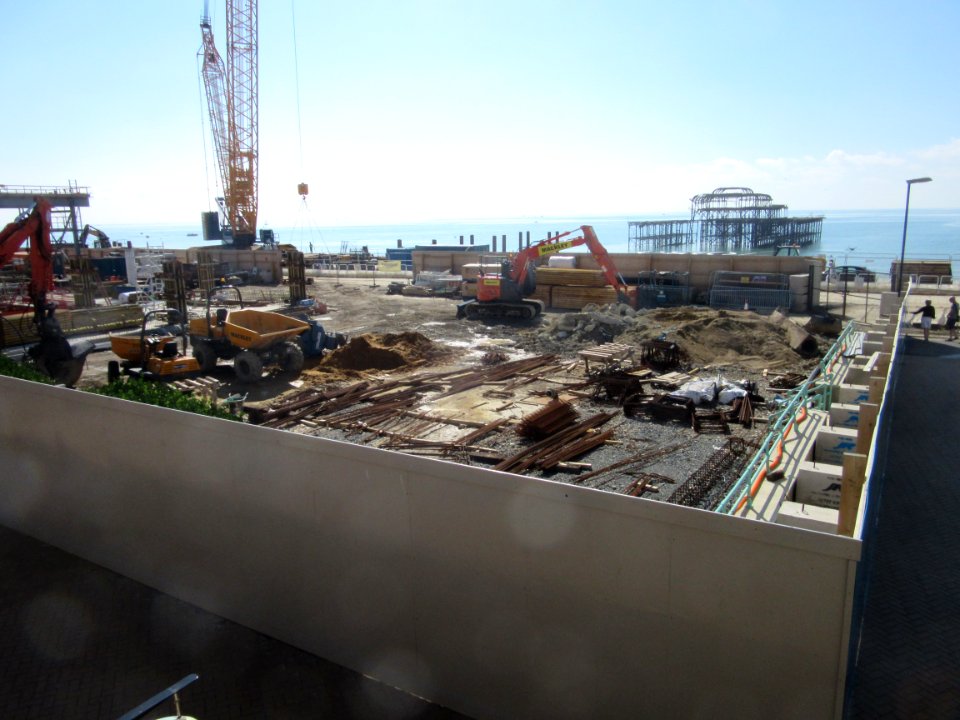 Construction Work for Brighton i360, King's Road, Brighton (September 2015) (9)