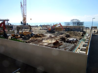 Construction Work for Brighton i360, King's Road, Brighton (September 2015) (9)