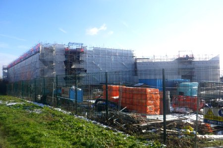 Construction Work at King's School, Hangleton Way, Hangleton (February 2019)