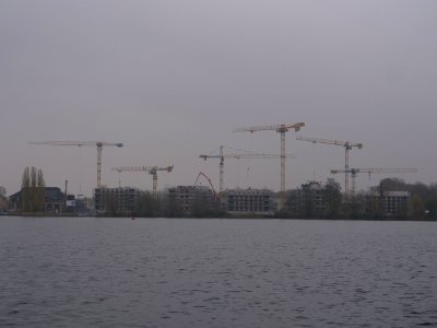 Construction site Daumstraße from other side of the Havel on 2019-11-21 02 photo