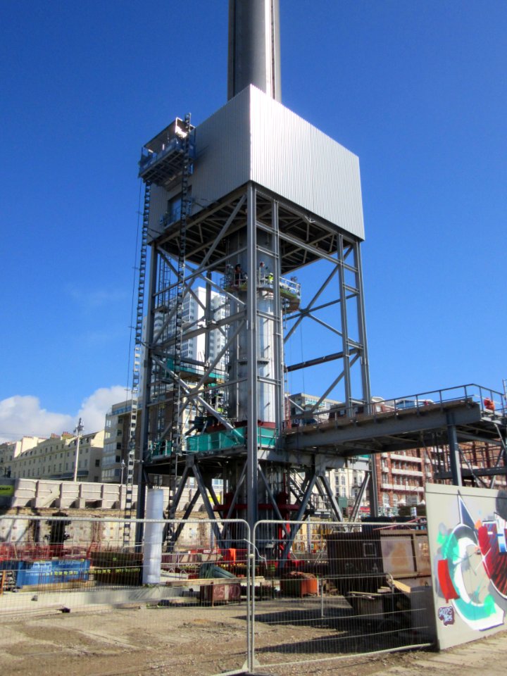 Construction Work for Brighton i360, King's Road, Brighton (September 2015) (13)