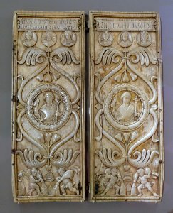 Consular diptych of Justin, Constantinople, 540 or shortly before, ivory - Bode-Museum - DSC03534