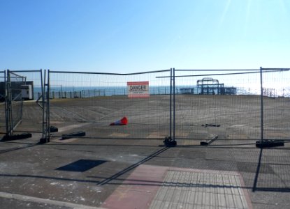 Construction Work for Brighton i360, King's Road, Brighton (March 2014) (2)