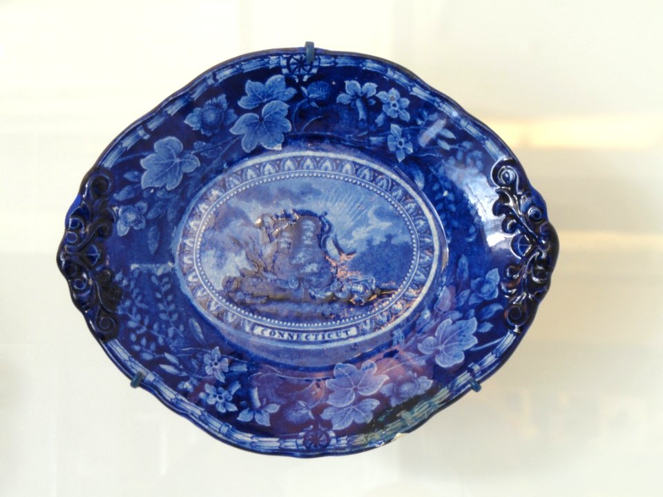 Connecticut - Arms of the American States series by Thomas Mayer, c. 1829 - National Museum of American History - DSC06268
