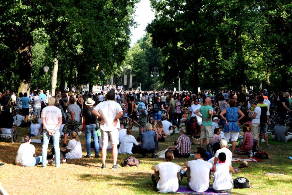 Conspiracy theorist protest Berlin Straße des 17 Juni 2020-08-01 21