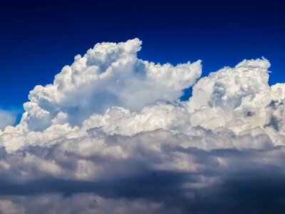 Cumulus sky nature photo