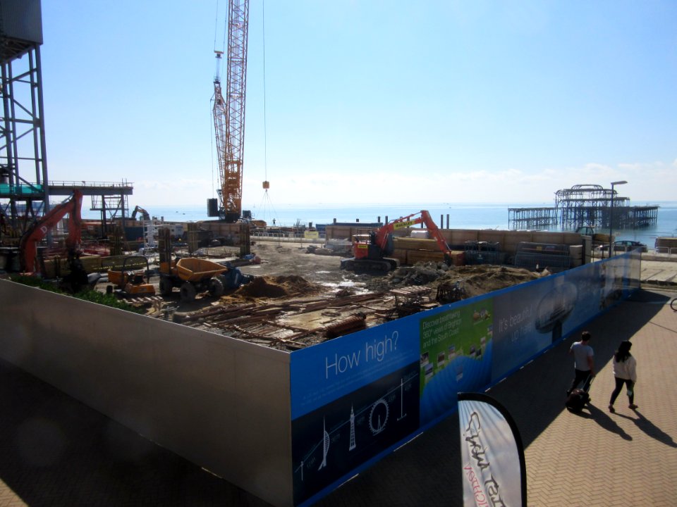 Construction Work for Brighton i360, King's Road, Brighton (September 2015) (8)