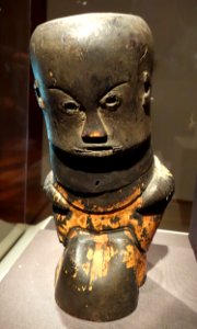Container, Indonesia, north Sumatra, Batak people, 19th century, bamboo, wood, horn, metal, and black smoke coating - De Young Museum - DSC01117