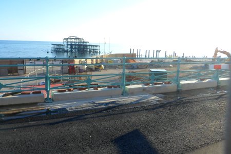 Construction Work for Brighton i360, King's Road, Brighton (April 2015) (1)