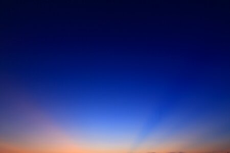 Sunset sky glow photo