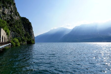 Lake landscape mountains