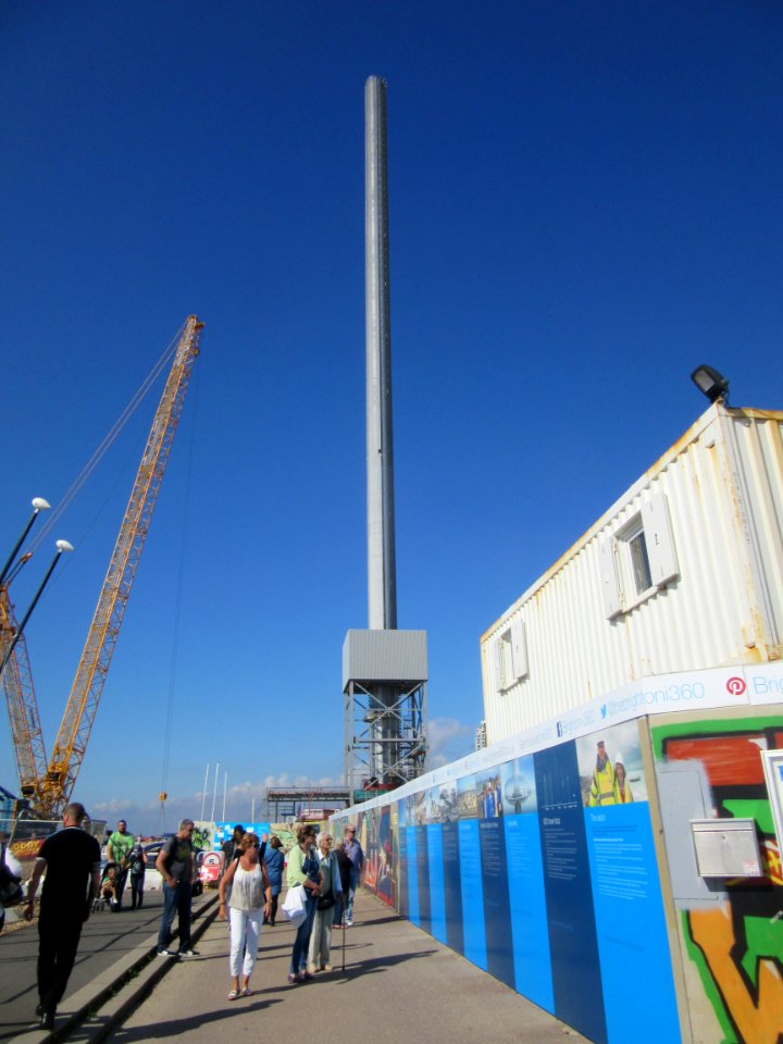 Construction Work for Brighton i360, King's Road, Brighton (September 2015) (1)