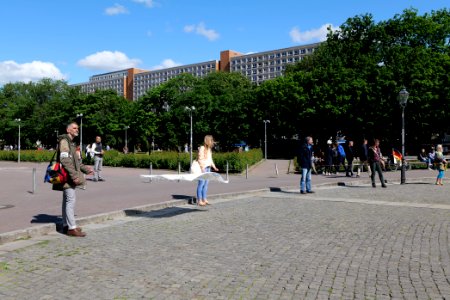 Conspiracy theorists at Neptunbrunnen 2020-05-30 01