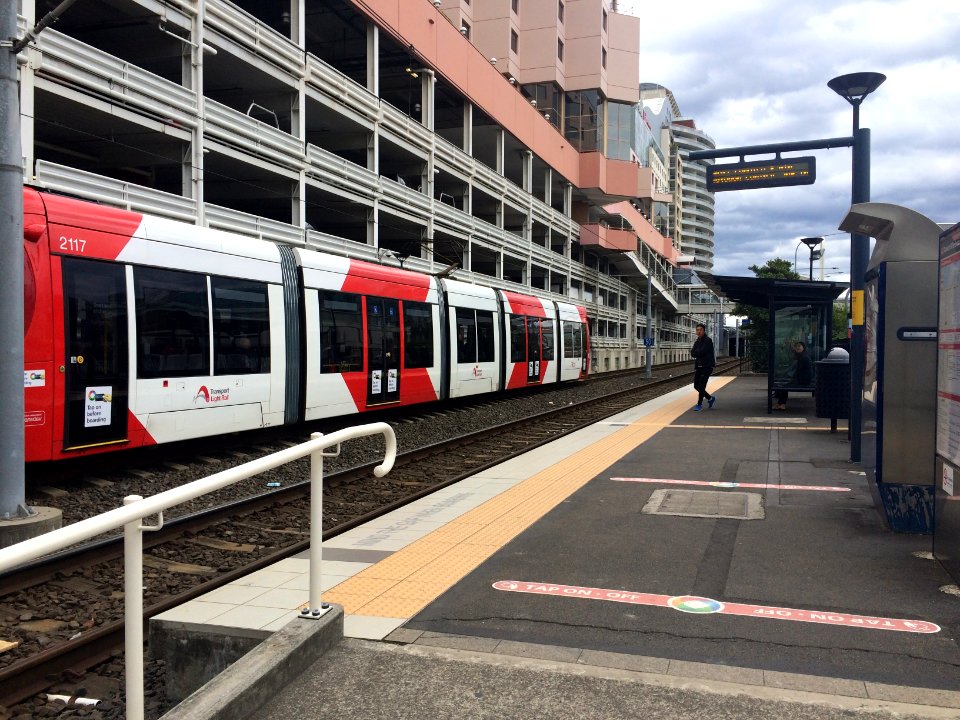 Convention Light Rail Station, April 2015