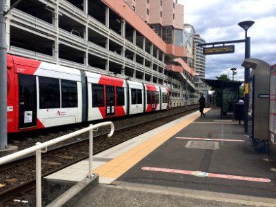 Convention Light Rail Station, April 2015