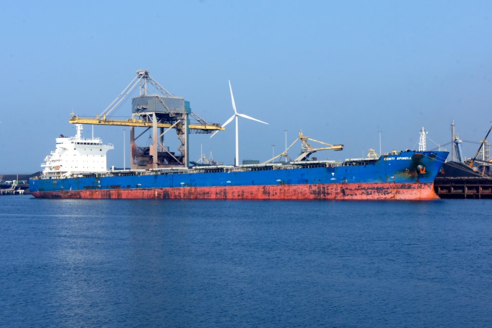 Conti Spinell IMO 9473341, Callsign A8YX2 at IJmuiden, Port of Amsterdam, pic2