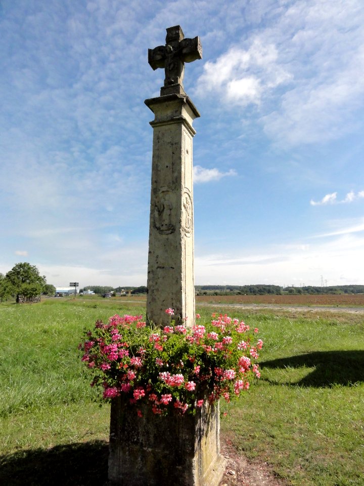 Contrisson (Meuse) croix de chemin, recto